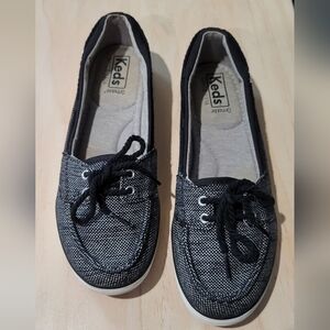 Keds Ortholite Women’s Comfort US 6 Grey/Black  Cushion Boat Shoes